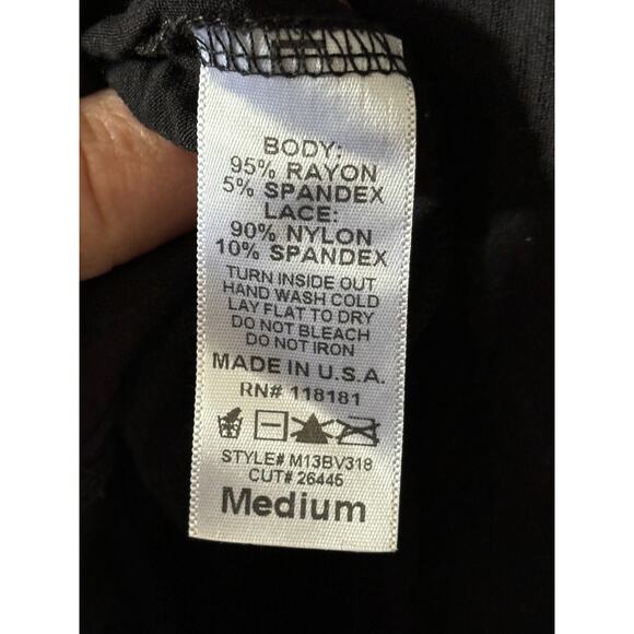 B.L.E.U Top Women’s M Whimsigoth Tunic y2k Black - Picture 4 of 4